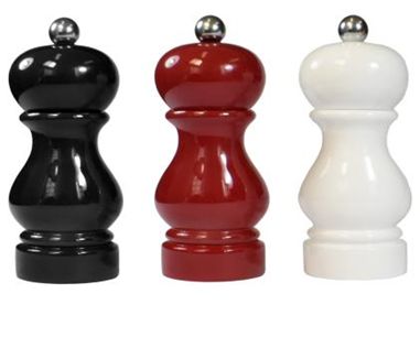 Фото Мельница для перца из бука, черная лакированная, 13 cm, картинка, монтаж, сервис, доставка, сервисное обслуживание