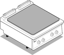 Фото Плита со сплошной поверхностью Tecnoinox РР8Е9 111145 316007, картинка, монтаж, сервис, доставка, сервисное обслуживание