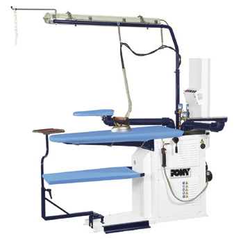 Фото Стол гладильный Pony Silver-А (Senior TT, доп. рукав, освещ., рельс, пароген.), картинка, монтаж, сервис, доставка, сервисное обслуживание