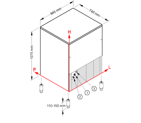 Фото Льдогенератор Brema CB 1565W, картинка, монтаж, сервис, доставка, сервисное обслуживание