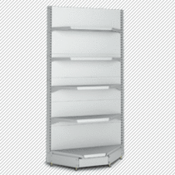 Фото Стеллаж пристенный Микрон В3 угол внутренний H2358, картинка, монтаж, сервис, доставка, сервисное обслуживание