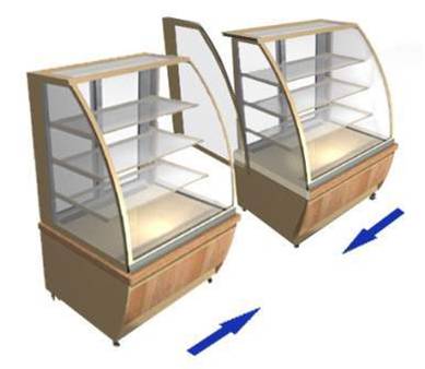 Фото Витрина кондитерская Viessmann Aida-60-hot-sts, картинка, монтаж, сервис, доставка, сервисное обслуживание