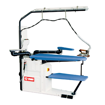 Фото Стол гладильный Pony Silver-S maxi (Senior TT, доп. рукав, освещ., рельс), картинка, монтаж, сервис, доставка, сервисное обслуживание