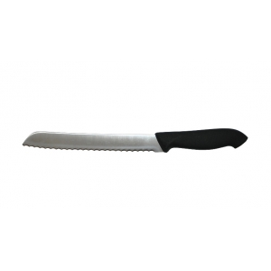 Фото Нож для хлеба 255/375 мм черный, с волн. кромкой HoReCa Icel, картинка, монтаж, сервис, доставка, сервисное обслуживание