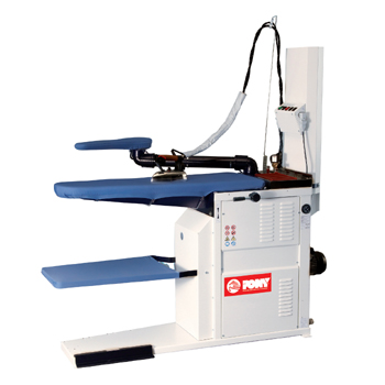 Фото Стол гладильный Pony Silver-А (Senior TT, доп. рукав, освещ., рельс), картинка, монтаж, сервис, доставка, сервисное обслуживание