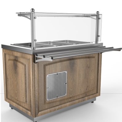 Фото Прилавок холодильный Refettorio RC13A Classic, на 4 GN1/1, картинка, монтаж, сервис, доставка, сервисное обслуживание