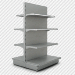 Фото Стеллаж островной Микрон В3 H1413 L1000, картинка, монтаж, сервис, доставка, сервисное обслуживание