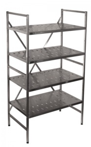 Фото Стеллаж модульный с перф. полками СМП-8/4Н, картинка, монтаж, сервис, доставка, сервисное обслуживание