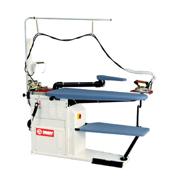 Фото Стол гладильный Pony Silver-А maxi (Senior TT, доп. рукав, освещ., рельс, пароген.), картинка, монтаж, сервис, доставка, сервисное обслуживание