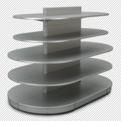 Фото Торговый стеллаж Микрон Стеллаж торцевой К25 H1400, картинка, монтаж, сервис, доставка, сервисное обслуживание