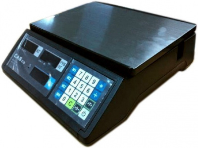 Фото Весы электронные торговые Cas ER JR-6 CB black body, картинка, монтаж, сервис, доставка, сервисное обслуживание