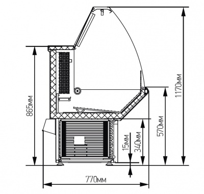 Фото Холодильная витрина МХМ Нова ВХН 1.5, картинка, монтаж, сервис, доставка, сервисное обслуживание