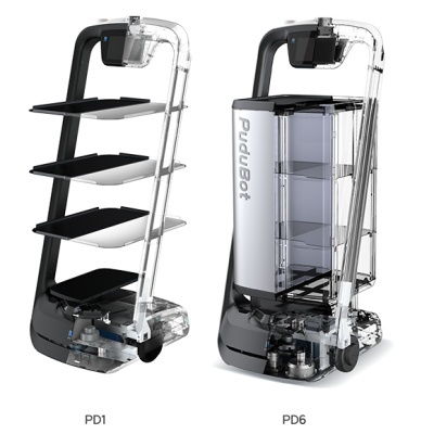 Фото Робот-доставщик PuduBot, картинка, монтаж, сервис, доставка, сервисное обслуживание