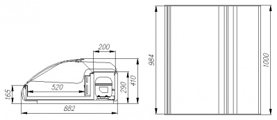 Фото Холодильная витрина Полюс ВХС-1,0 Арго XL Техно, картинка, монтаж, сервис, доставка, сервисное обслуживание