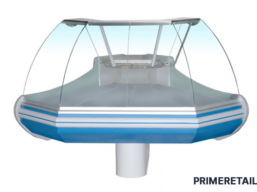 Фото Среднетемпературная угловая витрина Enteco Немига Standart УН 90 ВС на опорах, картинка, монтаж, сервис, доставка, сервисное обслуживание