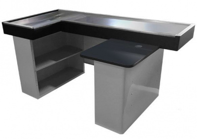 Фото Расчетный стол универсальный с широким накопителем Golfstream Двина РС- У-БТ13-НШ4-0, картинка, монтаж, сервис, доставка, сервисное обслуживание