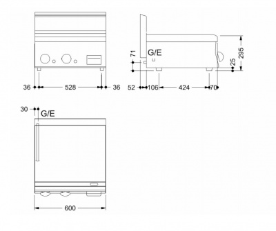 Фото Поверхность жарочная Mareno FT68GMC, картинка, монтаж, сервис, доставка, сервисное обслуживание