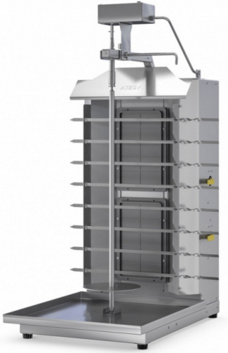 Фото Аппарат для шаурмы Атеси Шаурма-2 М (газовая) с электроприводом, картинка, монтаж, сервис, доставка, сервисное обслуживание