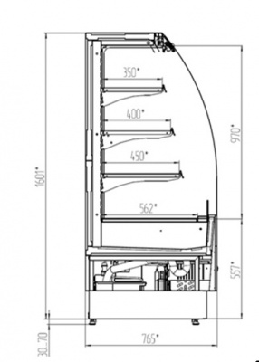 Фото Горка холодильная Golfstream Свитязь SV 120 ВС, картинка, монтаж, сервис, доставка, сервисное обслуживание