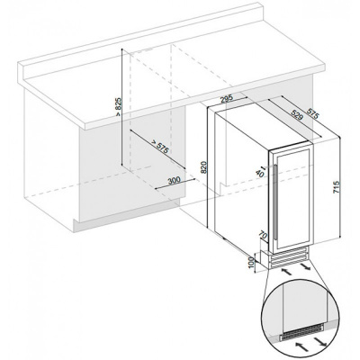 Фото Винный шкаф Dunavox DAU-17.57DW, картинка, монтаж, сервис, доставка, сервисное обслуживание