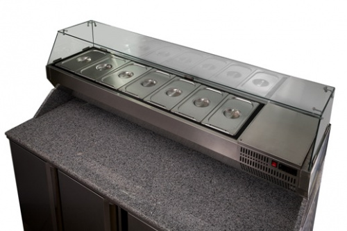 Фото Настольная витрина Polair VT3v-G со стеклянным защитным колпаком, картинка, монтаж, сервис, доставка, сервисное обслуживание