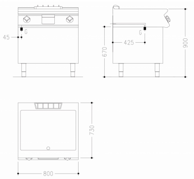 Фото Поверхность жарочная Mareno NFT78GTRC, картинка, монтаж, сервис, доставка, сервисное обслуживание