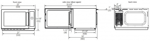 Фото Печь СВЧ Menumaster RCS511DSE, картинка, монтаж, сервис, доставка, сервисное обслуживание