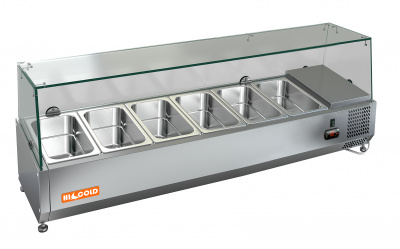 Фото Витрина холодильная настольная Hicold VRX 1400, картинка, монтаж, сервис, доставка, сервисное обслуживание