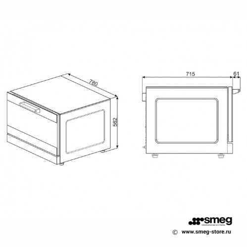 Фото Печь конвекционная Smeg Alfa 144 GH 1, картинка, монтаж, сервис, доставка, сервисное обслуживание