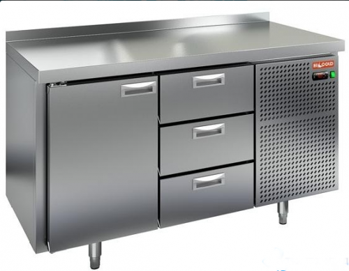 Фото Стол охлаждаемый Hicold GN 13 BR2 TN, картинка, монтаж, сервис, доставка, сервисное обслуживание