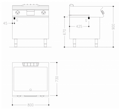 Фото Поверхность жарочная Mareno NFT78GL, картинка, монтаж, сервис, доставка, сервисное обслуживание