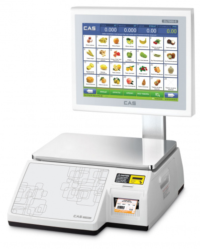 Фото Торговые весы с печатью этикеток Cas CL7000-15S, картинка, монтаж, сервис, доставка, сервисное обслуживание