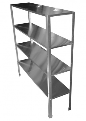 Фото Стеллаж кухонный нержавеющий (ребро жесткости) СТК -1200/400- Н-ЮТ, картинка, монтаж, сервис, доставка, сервисное обслуживание