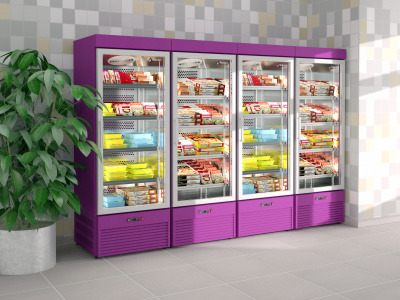 Фото Витрина вертикальная морозильная Glacier ВВ-700, картинка, монтаж, сервис, доставка, сервисное обслуживание