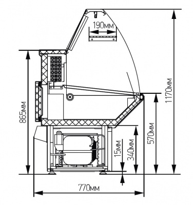 Фото Холодильная витрина МХМ Нова ВХС 1,2, картинка, монтаж, сервис, доставка, сервисное обслуживание