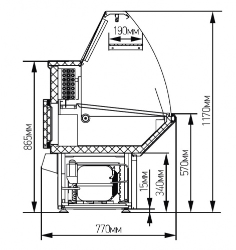 Фото Холодильная витрина МХМ Нова ВХС 1,2, картинка, монтаж, сервис, доставка, сервисное обслуживание
