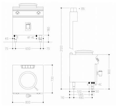 Фото Котел пищеварочный Mareno NPI78E8, картинка, монтаж, сервис, доставка, сервисное обслуживание