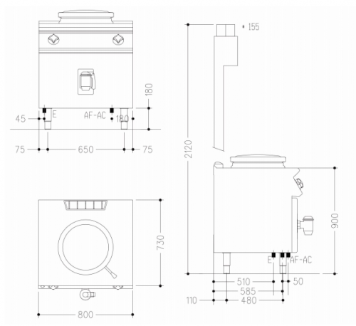 Фото Котел пищеварочный Mareno NPI78E8, картинка, монтаж, сервис, доставка, сервисное обслуживание
