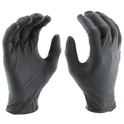 Фото Перчатки одноразовые нитриловые "L" неопудр. черные 100 шт/уп. /1/100/10000/, картинка, монтаж, сервис, доставка, сервисное обслуживание