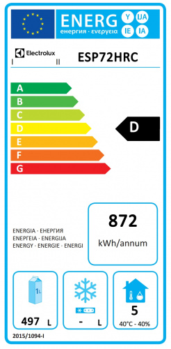 Фото Шкаф холодильный Electrolux ESP72HRC 727313, картинка, монтаж, сервис, доставка, сервисное обслуживание