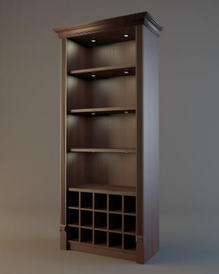 Фото Шкаф для элитного алкоголя Евромаркет V 017, картинка, монтаж, сервис, доставка, сервисное обслуживание