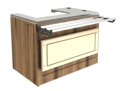 Фото Прилавок кассовый Провиантъ LTRSteel, картинка, монтаж, сервис, доставка, сервисное обслуживание