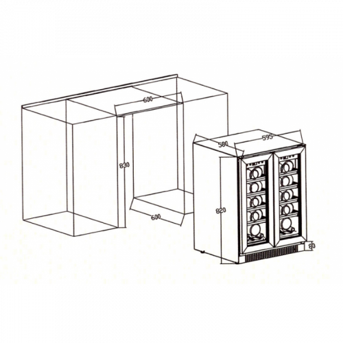 Фото Винный шкаф Cold Vine C30-KST2, картинка, монтаж, сервис, доставка, сервисное обслуживание