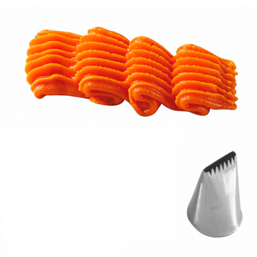 Фото Насадка кондитер. "Зубчатая лента" 16х2 мм нерж., картинка, монтаж, сервис, доставка, сервисное обслуживание