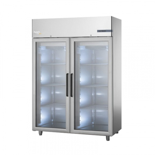 Фото Шкаф холодильный Apach Chef Line LCRM120ND2G со стеклянной дверью, картинка, монтаж, сервис, доставка, сервисное обслуживание