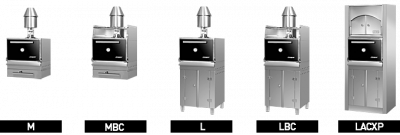 Фото Печь угольная Josper Classic HJX-45 L/Burgundy, картинка, монтаж, сервис, доставка, сервисное обслуживание