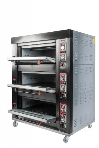 Фото Печь подовая Miratek BK-36 (газ) с пароувлажнением, картинка, монтаж, сервис, доставка, сервисное обслуживание