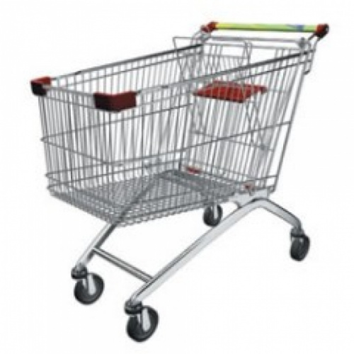 Фото Покупательская тележка с детским сиденьем Shols AT-125S, картинка, монтаж, сервис, доставка, сервисное обслуживание