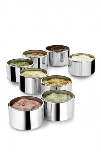 Фото Набор круглых стальных емкостей 3,7 л Nemox для Gelato Sweet 4 Pozzetti, картинка, монтаж, сервис, доставка, сервисное обслуживание