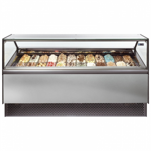 Фото Витрина для мороженого ISA Millennium ST 24 A (прямое стекло), картинка, монтаж, сервис, доставка, сервисное обслуживание